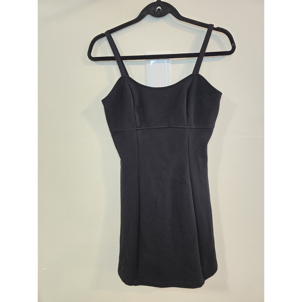Maurices Black Mini Dress M 90s Minimalist Slip Style Carolyn Bessette Inspired